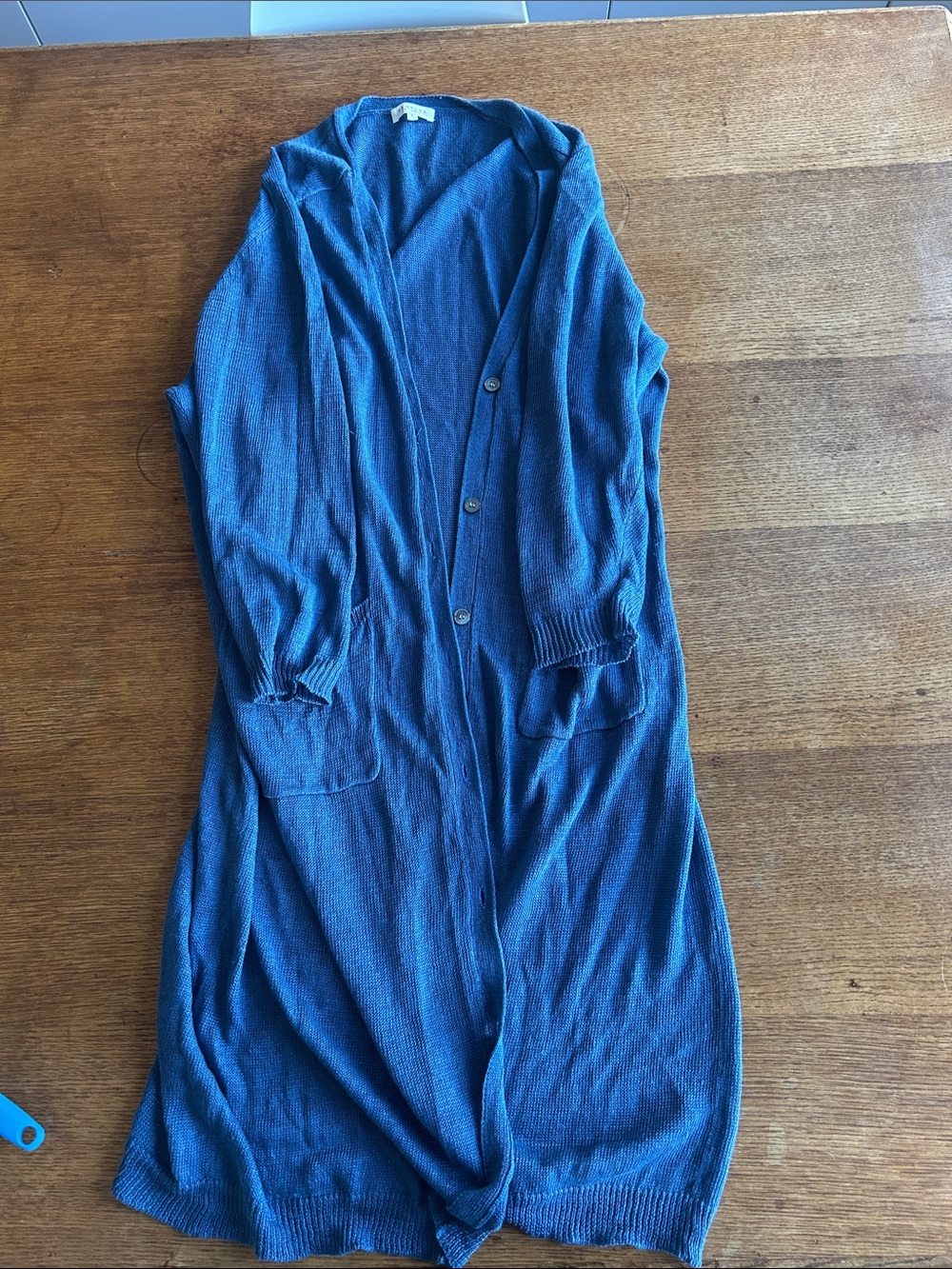 Demylee blue duster cardigan